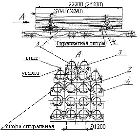 Центрифугированные цилиндрические стойки длиной 22,2 и 26,4 м