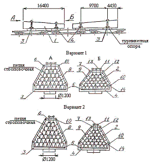 Вибрированные конические стойки длиной 16,4 м