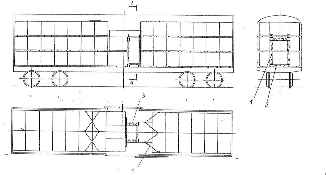 Ящичные поддоны с плодоовощной продукцией