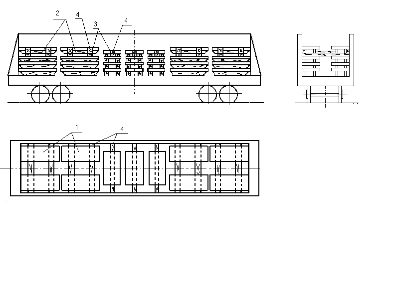 Пачки размером шириной 1000 мм