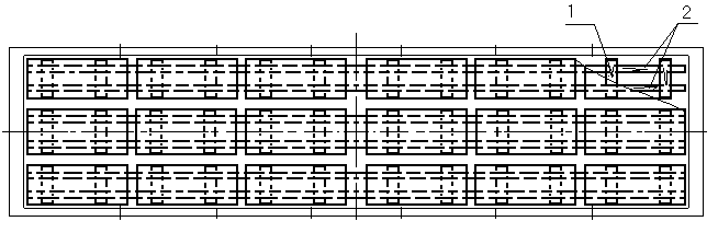 При размещении пачек на салазках