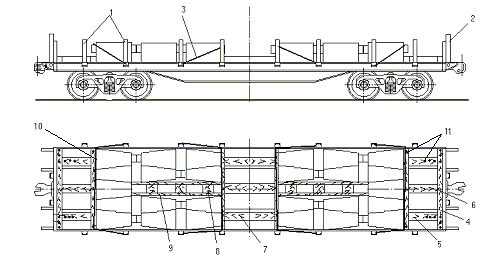 на платформе с деревометаллическим полом