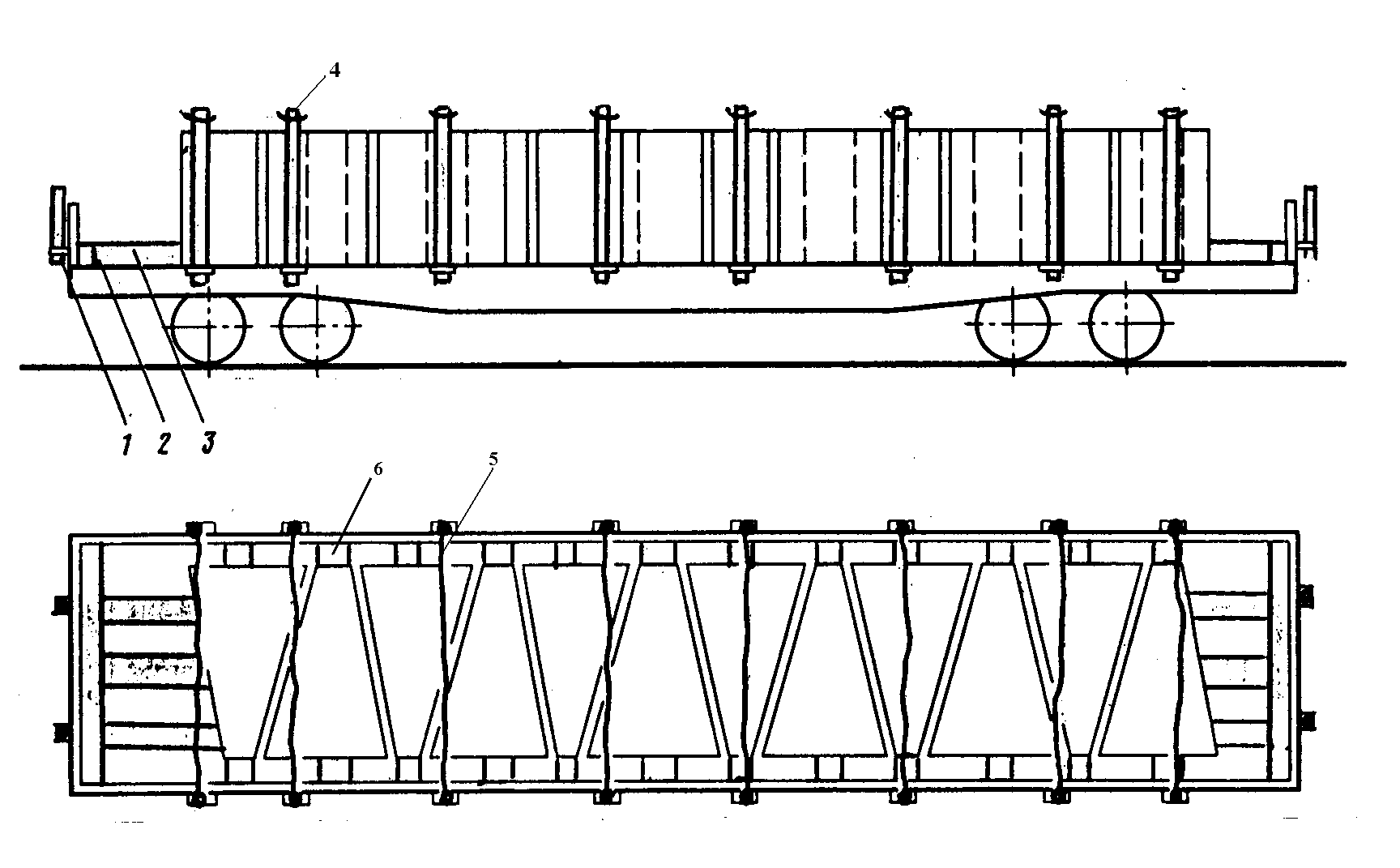 Слитки весом до 8 т включительно размещают поперек платформы