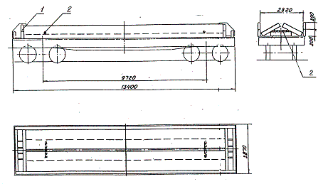 Слябы шириной от 950 до1370 мм