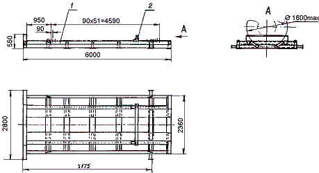 Размещение и крепление в полувагонах рулонов листовой стали массой от 5,0 до 18,0 т