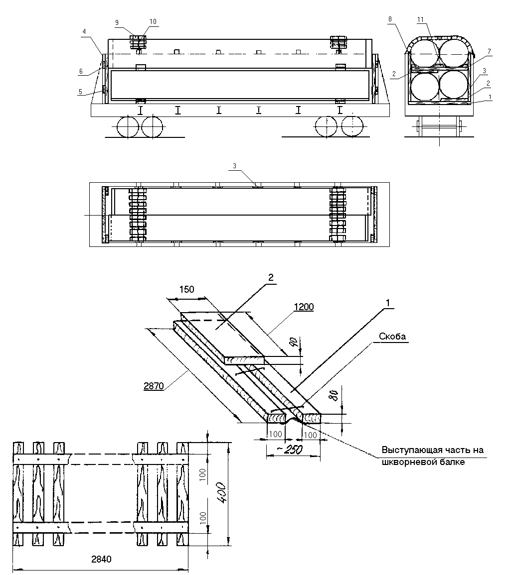 Размещение труб