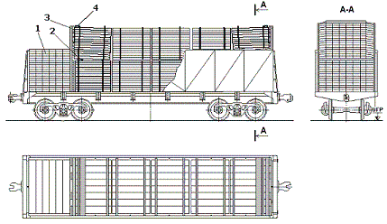 поперечные пакеты пиломатериала
