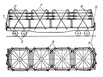При совместной перевозке элеваторных элементов СОГ с элементами В-1