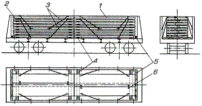 В полувагонах плиты размещают симметрично