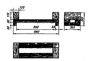 облегченную деревянную подставку