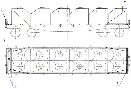 Груженые специализированные контейнеры