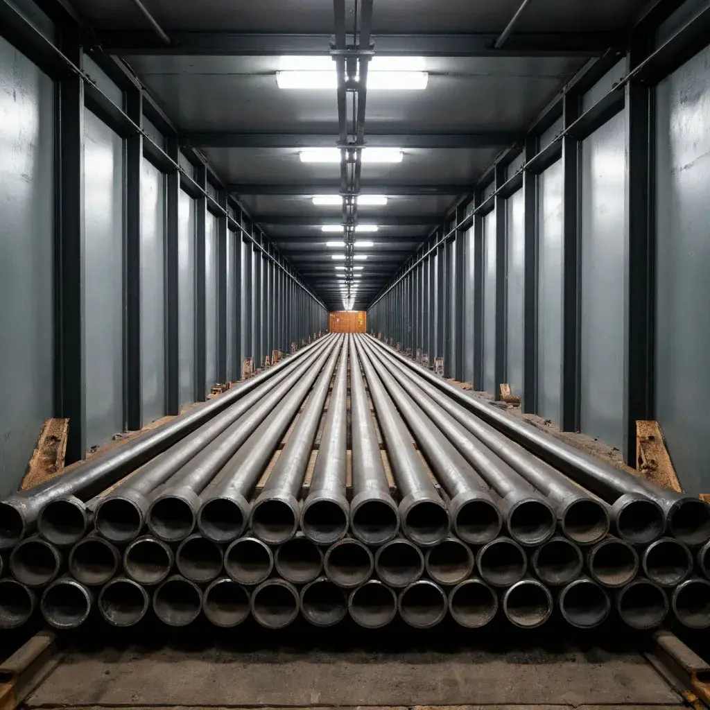 Труба стальная, размещение и крепление в вагонах