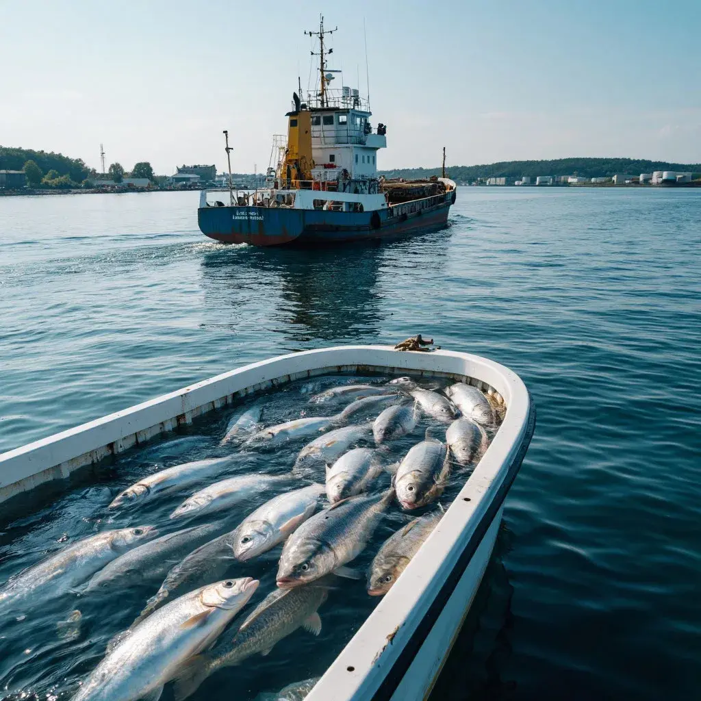 Перевозка рыбы в рефконтейнерах